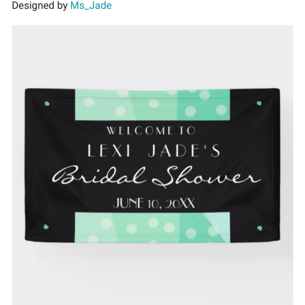 🛎 Customizable Bridal Shower Wedding Party Banner